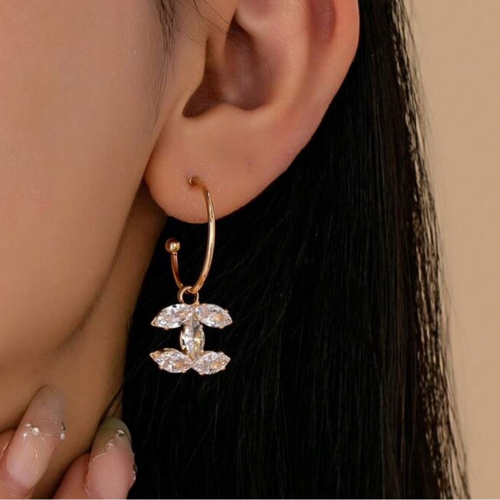 NEW - Gold and Silver Women's Hoop Earrings